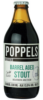 Poppels Barrel Aged Stout - Bourbon and Rum (2021)