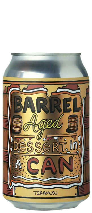 Amundsen zwart Barrel Aged Dessert In A Can - Tiramisu - BierBazaar