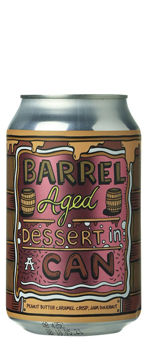 Barrel Aged Dessert In A Can - Peanut Butter Caramel Crisp Jam Doughnut Barrel Aged Dessert In A Can - Peanut Butter Caramel Crisp Jam Doughnut