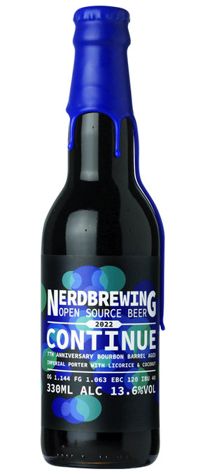 Nerdbrewing Continue 7th Anniversary Bourbon BA Imperial Porter With Licorice & Coconut - BierBazaar