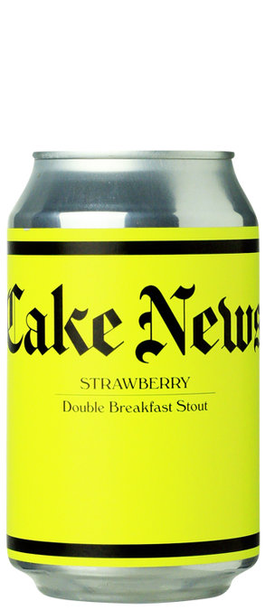 Omnipollo Cake News Strawberry Double Breakfast Stout - BierBazaar