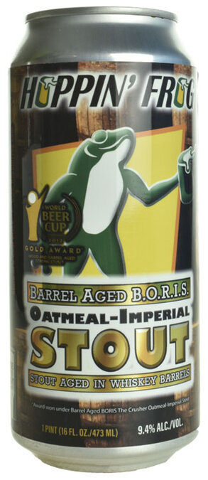 Hoppin Frog Brewing Barrel-Aged B.O.R.I.S. Oatmeal Imperial Stout - BierBazaar