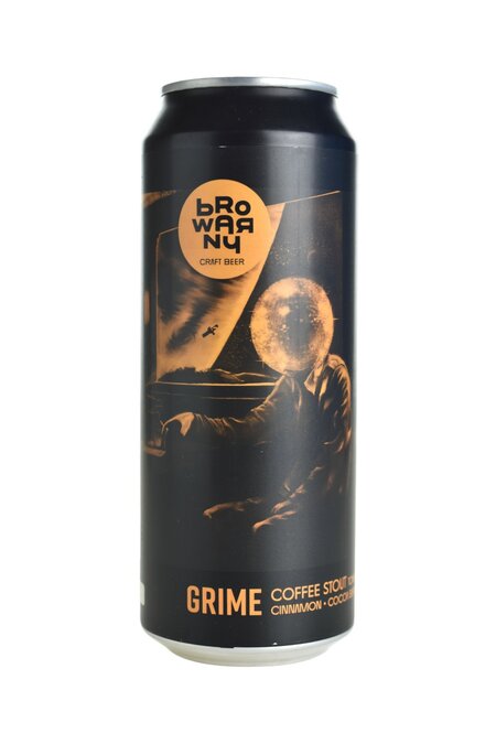 Browarny CraftCoffee Stout50cl6% Grime Coffee & Cocoa Beans & Tonka & Cinnamon - BierBazaar